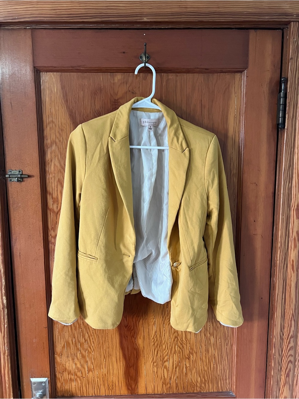 Mustard Yellow Women's Blazer - Casual Tailored Jacket